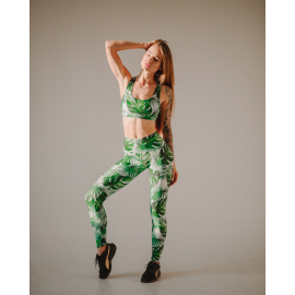 Жіночий топ для фітнесу Asalart Tropical Leaves Print XS, Размер одежды: XS, Колір: Tropical Leaves в Києві, Україні