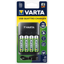 VARTA Зарядний пристрій Value USB Quattro Charger + 4 AA 2100 mAh в Києві, Україні