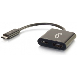 C2G Адаптер USB-C на HDMI USB-C з зарядкою чорний в Києві, Україні