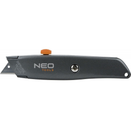 Neo Tools 63-702 Ніж, сегментоване лезо 18мм, 155мм, металевий корпус в Києві, Україні