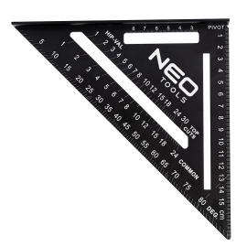 Neo Tools 72-102 Кутник, 15 см, 18.3x18.3x2.2 см, 45 і 90° в Києві, Україні
