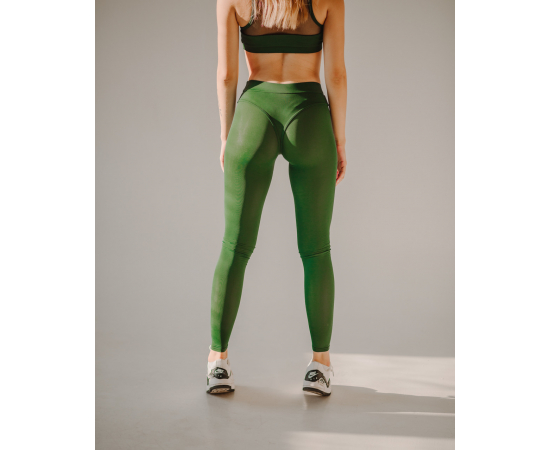 Спортивные лосины для фитнеса Asalart Magnet emerald M, Размер одежды: M, Цвет: Зеленый, изображение 10 в Киеве, Украине
