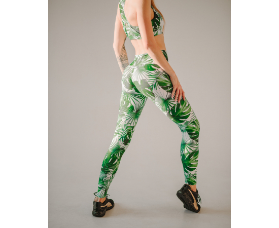 Жіночий топ для фітнесу Asalart Tropical Leaves Print M, Размер одежды: M, Колір: Tropical Leaves, зображення 6 в Києві, Україні