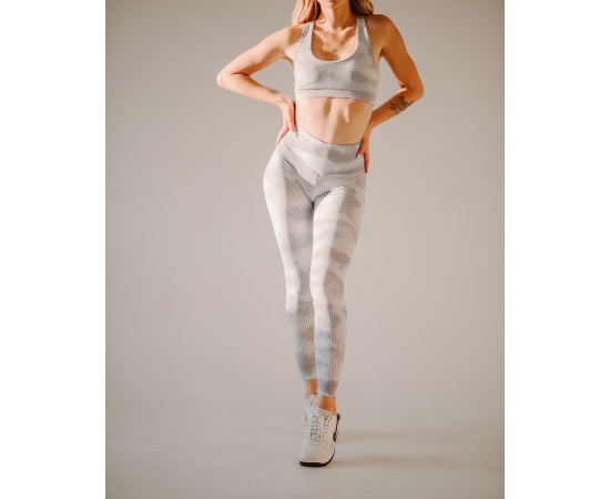 Спортивный женский топ Asalart Cosmopolitan push-up Iguana White Print M, Размер одежды: M, Цвет: Белый, изображение 2 в Киеве, Украине