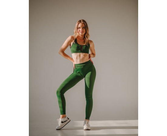 Спортивные лосины для фитнеса Asalart Magnet emerald S, Размер одежды: S, Цвет: Зеленый, изображение 9 в Киеве, Украине