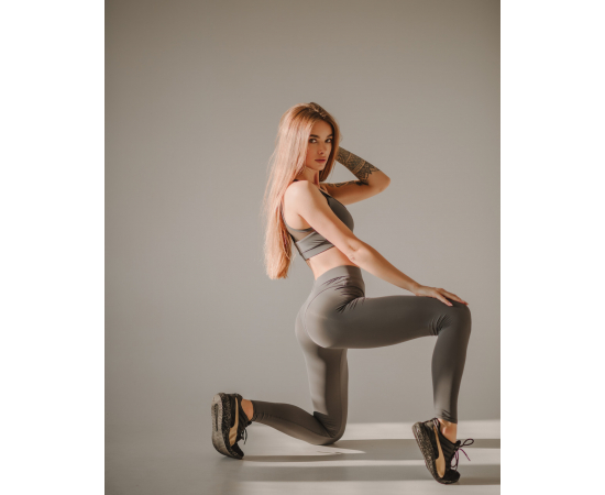 Женский топ для фитнеса Asalart Magnet gray XS, Размер одежды: XS, Цвет: Серый, изображение 4 в Киеве, Украине
