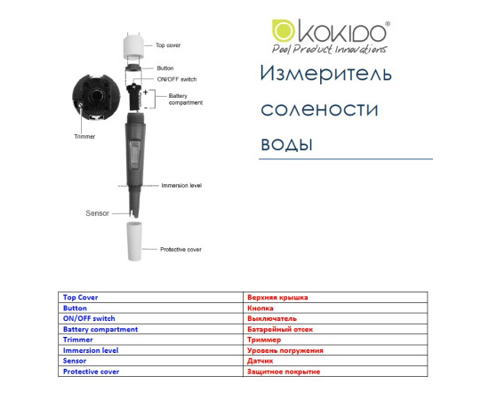 Тестер Kokido K975CS цифровой солеметр, изображение 3 в Киеве, Украине