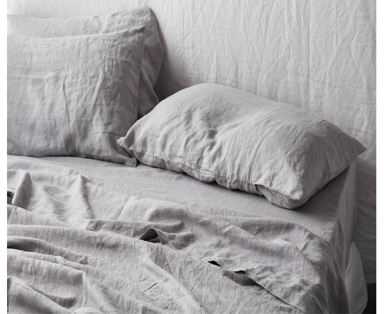 Комплект постельного белья, полулен, 145х215, серый, изображение 3 в Киеве, Украине