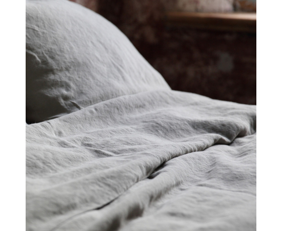 Комплект постельного белья, полулен 110х140, серый, изображение 3 в Киеве, Украине