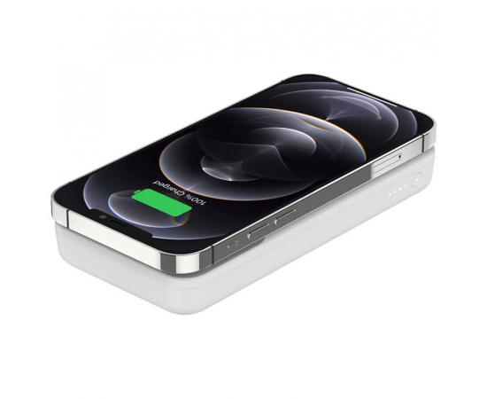 Belkin Портативний зарядний пристрій MagSafe 10000mAh, Wireless Power Bank, white, зображення 3 в Києві, Україні