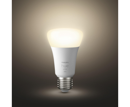 Philips Hue Розумна лампа Single Bulb E27, White, BT, DIM, зображення 3 в Києві, Україні