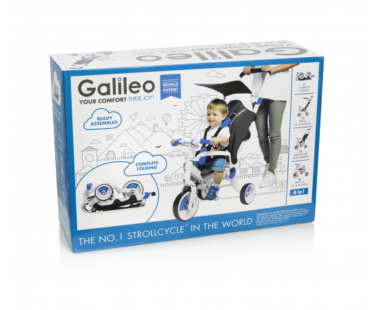 Galileo Триколісний велосипед Strollcycle (Синій), зображення 48 в Києві, Україні
