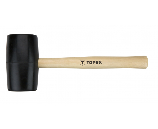 Topex 02A345 Киянка гумова 63 мм, 680 г, рукоятка дерев'яна в Києві, Україні