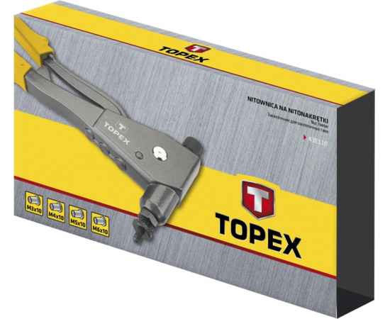Topex 43E110 Заклепочник для рiзьбових заклепок M3, M4, M5, M6, зображення 5 в Києві, Україні