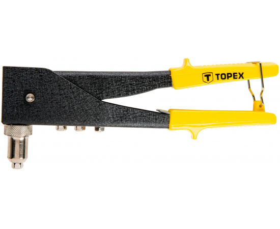 Topex 43E712 Клепальний iнструмент для заклепок алюмiнiєвих 2.4, 3.2, 4.0, 4.8 мм, двi позицiї в Києві, Україні