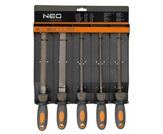 Neo Tools 37-610 Напилки по металу, набiр 5шт., изображение 2 в Киеве, Украине