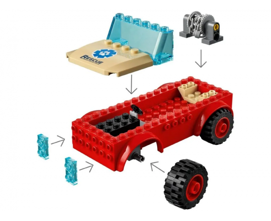 LEGO Конструктор City Рятувальний позашляховик для звірів 60301, зображення 4 в Києві, Україні