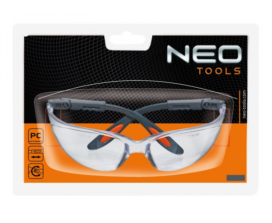 Neo Tools 97-500 Очки защитные противоосколочные белые, зображення 2 в Києві, Україні