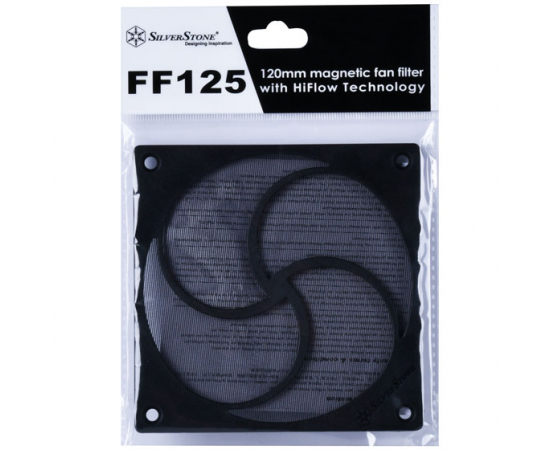 SilverStone Пылевой магнитный фильтр для вентилятора FF125B, 1 шт., изображение 4 в Киеве, Украине