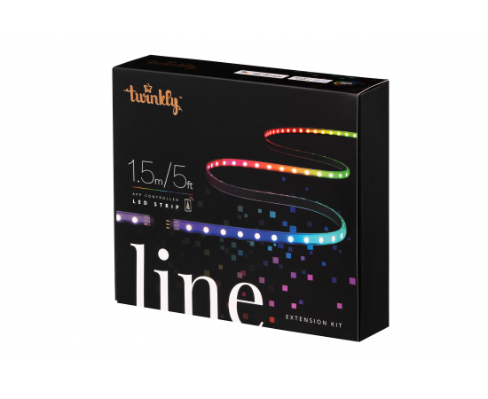 Twinkly Smart LED Twinkly Line RGB, підсвічування плюс 1,5м, Gen II, IP20, кабель чорний, зображення 2 в Києві, Україні