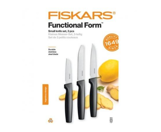 Fiskars Набір ножів для чищення Functional Form, 3 шт, зображення 2 в Києві, Україні