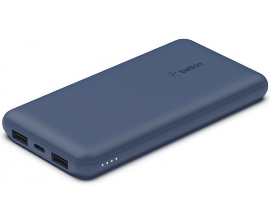 Belkin Портативний зарядний пристрій 10000mAh, 15W Dual USB-A, USB-C, blue, зображення 2 в Києві, Україні