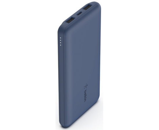 Belkin Портативний зарядний пристрій 10000mAh, 15W Dual USB-A, USB-C, blue, зображення 4 в Києві, Україні