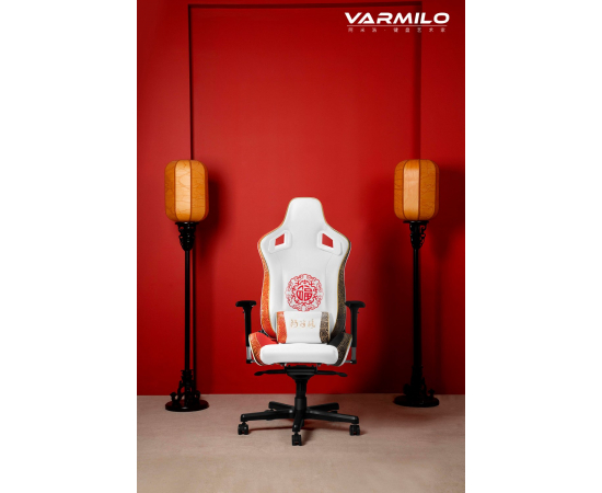 Varmilo Игровое кресло Oriental Charm Racing Black/White, изображение 2 в Киеве, Украине