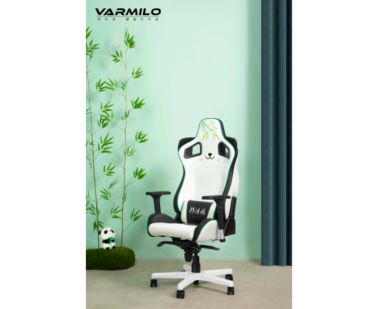 Varmilo Игровое кресло Panda Racing Black/White, изображение 4 в Киеве, Украине
