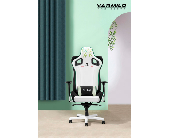 Varmilo Игровое кресло Panda Racing Black/White, изображение 3 в Киеве, Украине