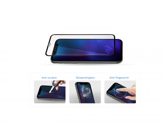 2E Защитное стекло для Samsung Galaxy A52(A525), 2.5D FCFG,(1 Pack), Black border, изображение 3 в Киеве, Украине