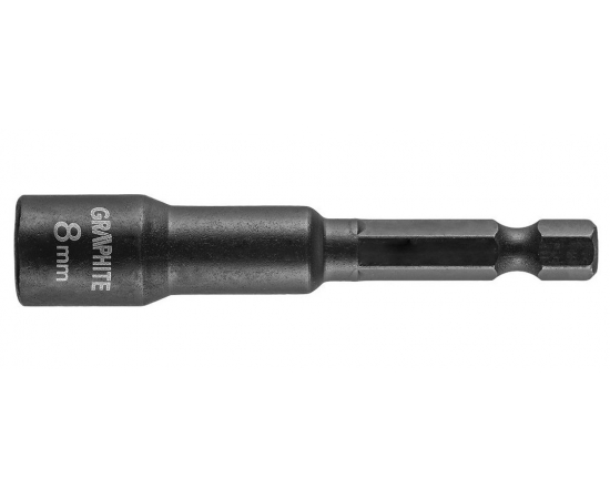 Graphite 56H551 Головка торцевая ударная с магнитом, 8 мм, сталь S2 в Киеве, Украине