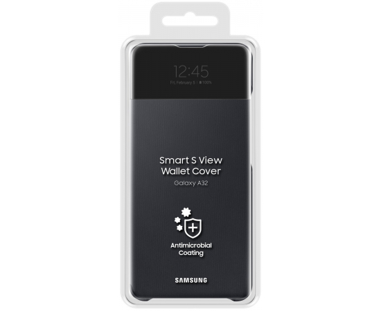 Samsung S View Wallet Cover для Galaxy A32 (A325)[Black], изображение 4 в Киеве, Украине