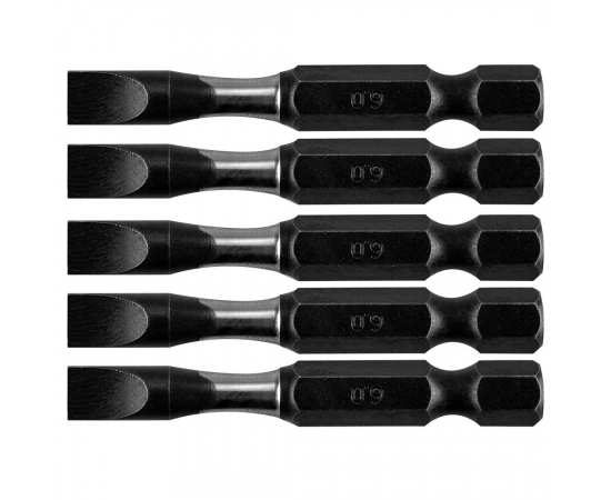 Neo Tools 09-581 Біти ударні, 50 мм, SL6 - 5 шт., сталь S2 в Києві, Україні