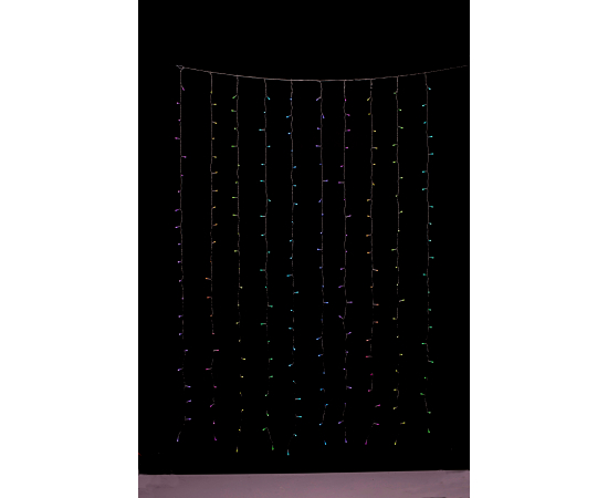 Twinkly Smart LED Гирлянда Twinkly Curtain RGBW 210, Gen II, IP44, 1.45м*2.1м, кабель прозрачный, изображение 4 в Киеве, Украине