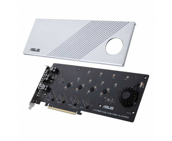 ASUS Плата-адаптер PCIe Hyper M.2 X16 PCIe 4.0 X4 Expansion Card GEN 4, зображення 4 в Києві, Україні