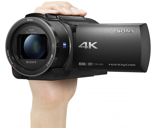 Sony 4K Flash Handycam FDR-AX43 Black, зображення 2 в Києві, Україні