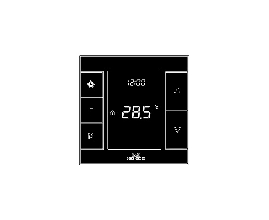 MCO Home Умный термостат для электрического теплого пола, Z-Wave, 230V АС, 16А, черный в Киеве, Украине