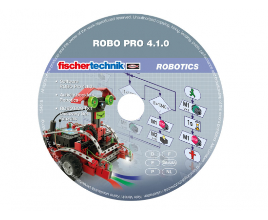 fischertechnik Додатковий набір ROBOTICS Програмне забезпечення ROBO PRO WIN 7 8 10, зображення 2 в Києві, Україні