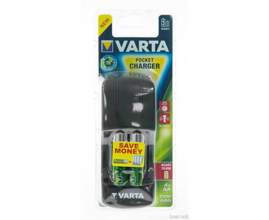 VARTA Pocket Charger + 4AA 2100 mAh NI-MH, зображення 4 в Києві, Україні