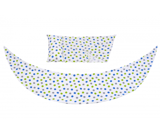Nuvita Набор аксессуаров для подушки DreamWizard (наволочка, мини-подушка) Белый с точками в Киеве, Украине