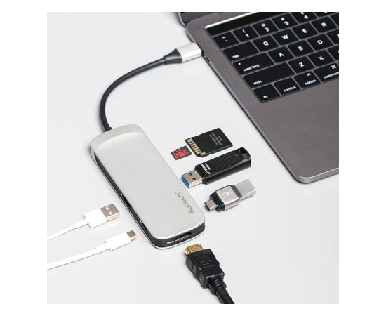 Kingston Nucleum USB-C: USB 3.0/HDMI/SD/microSD/Power Pass through/Type-C ports, изображение 4 в Киеве, Украине
