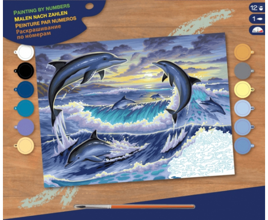 Sequin Art Набір для творчості PAINTING BY NUMBERS SENIOR Dolphin Sunrise в Києві, Україні