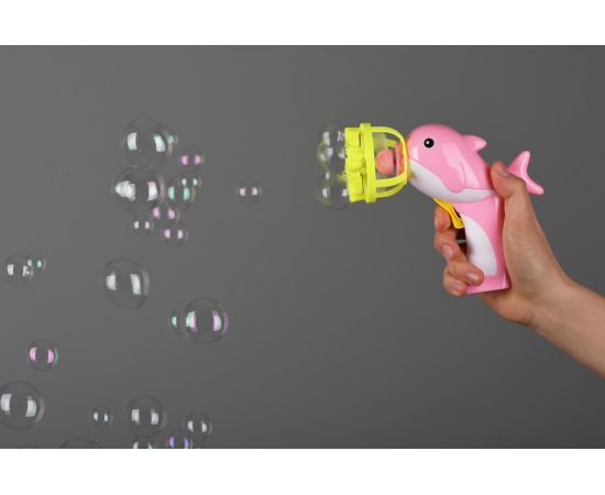 Same Toy Мильні бульбашки Bubble Gun Дельфін (рожевий), зображення 3 в Києві, Україні