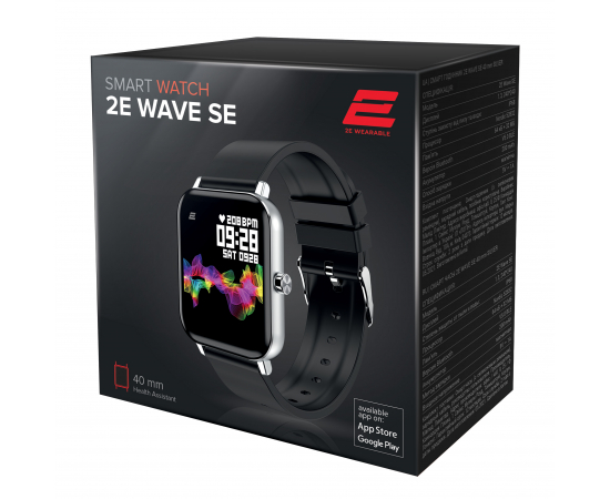 2E Смарт-годинник Wave SE 40 mm Silver, зображення 2 в Києві, Україні
