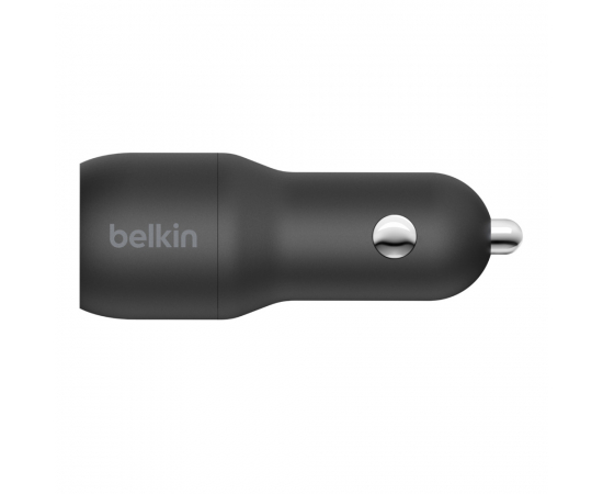 Belkin Car Charger 24W Dual USB-A, USB-A - Lightning, 1m, black, изображение 4 в Киеве, Украине