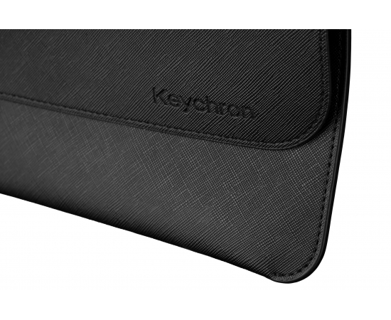 Keychron Чехол для клавиатур K3 Pouch Saffiano Leather Black, изображение 4 в Киеве, Украине