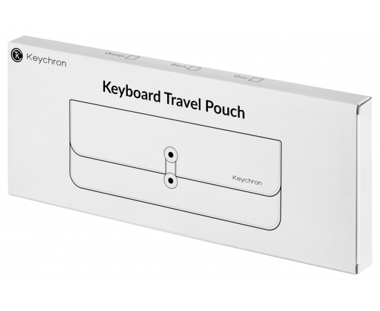 Keychron Чехол для клавиатур K3 Pouch Saffiano Leather Grey, изображение 2 в Киеве, Украине