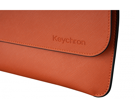 Keychron Чохол для клавіатур K3 Pouch Saffiano Leather Orange, зображення 4 в Києві, Україні