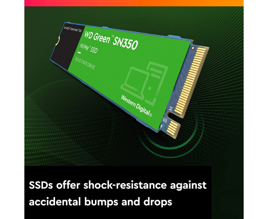 WD Твердотільний накопичувач SSD M.2 Green SN350 960GB NVMe PCIe 3.0 4x 2280 TLC, зображення 5 в Києві, Україні